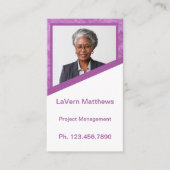 Mini Resume Card | Netzwerkkarte rosa Telefonnummerkarte (Vorderseite)