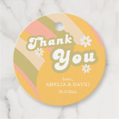 Mini Retro Sunshine Baby Boy Dusche Vielen Dank Geschenkanhänger (Vorderseite)