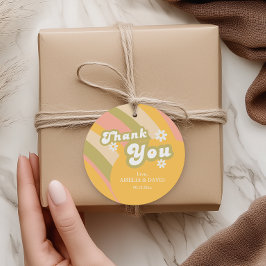 Mini Retro Sunshine Baby Boy Dusche Vielen Dank Geschenkanhänger