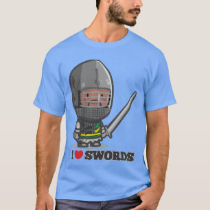 Mini Ritter Ich liebe Schwert Freunde T-Shirt