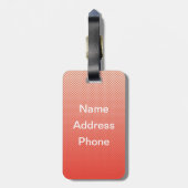 Mini Robin Gepäckanhänger (Rückseite vertikal)