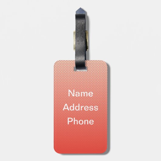 Mini Robin Gepäckanhänger (Rückseite vertikal)