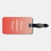 Mini Robin Gepäckanhänger (Rückseite horizontal)