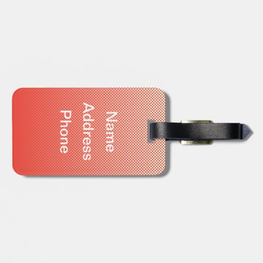 Mini Robin Gepäckanhänger (Rückseite horizontal)