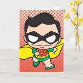 Mini-Robin Karte (Gelbe Blume)