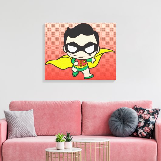 Mini Robin Leinwanddruck (Insitu (Wohnzimmer))