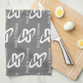 Mini Rock it Logo Worktuwel Geschirrtuch (Viertel Falte)