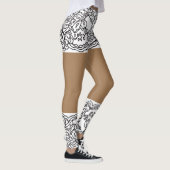 Mini-Rock-Spitzen Beige Leggings-XS-XL Leggings (Rechts)