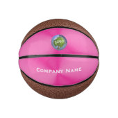 Mini-Rosa-Logo Mini Basketball (Vorderseite)