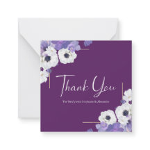 Mini Royal Lila Floral Vielen Dank