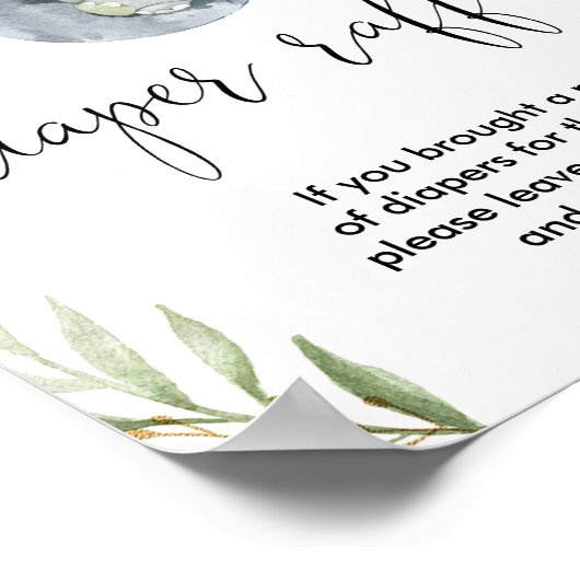 Mini-Safari-Babydusche Poster (Ecke)