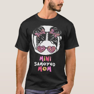 Mini-Samojede-Mama Samojede-Hund kleines Mädchen s T-Shirt