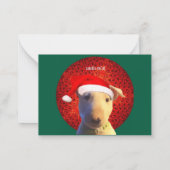 mini santa wuf wuf mitteilungskarte (Rückseite)
