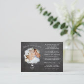 Mini Save the Date Cards - mit all Ihren Informati Treuekarte (Stehend Vorderseite)