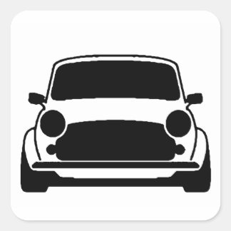 Mini Schlicht und einfach Quadratischer Aufkleber