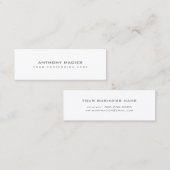 Mini-schlicht-White-Minimal-Pro Mini Visitenkarte (Vorne/Hinten)