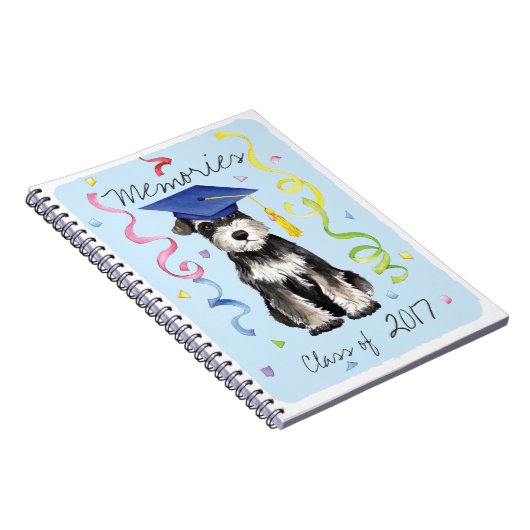 Mini Schnauzer Graduate Notizblock (Rechte Seite)