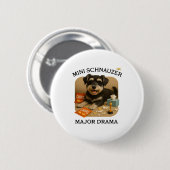 Mini-Schnauzer-Hunde Liebhaber  Button (Vorne & Hinten)
