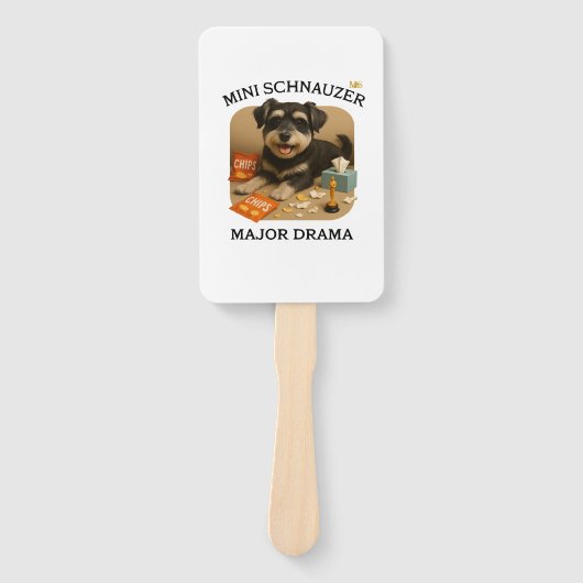 Mini-Schnauzer-Hunde Liebhaber Fächer (Vorderseite)