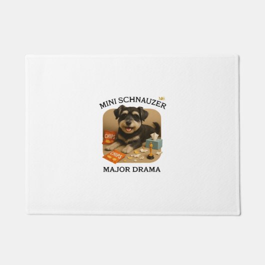 Mini-Schnauzer-Hunde Liebhaber Fußmatte (Vorderseite)