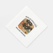 Mini-Schnauzer-Hunde Liebhaber Serviette (Ecke)