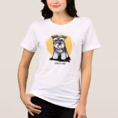Mini Schnauzer KiniArt Tri-Blend Shirt (Vorderseite)