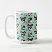 Mini-Schnauzer-Kunst Kaffeetasse (Links)