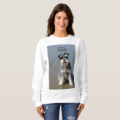Mini-Schnauzer-Liebe w pic Sweatshirt (Vorne ganz)