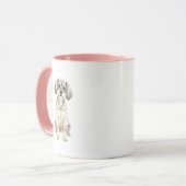 Mini-Schnauzer-Mädchen-Hund-Illustration Tasse (Vorderseite Links)