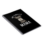 Mini Schnauzer Mama T - Shirt | Mini Schnauzer Mam Notizblock (Rechte Seite)