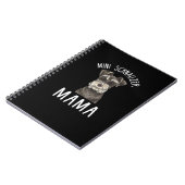 Mini Schnauzer Mama T - Shirt | Mini Schnauzer Mam Notizblock (Linke Seite)