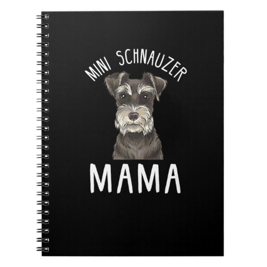 Mini Schnauzer Mama T - Shirt | Mini Schnauzer Mam Notizblock (Vorderseite)