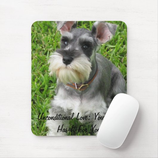 Mini-Schnauzer-Modepolster Mousepad (Mit Mouse)