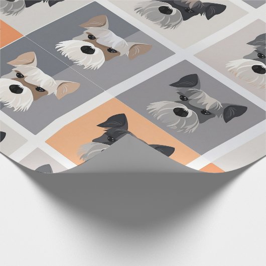 Mini Schnauzer Packpapier (Ecke)