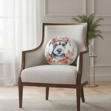 Mini Schnauzer Pink Blume Kronengelb