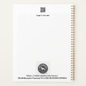 Mini Schnauzer Pink Blume Rot-Gelb Planer (Rückseite)