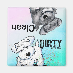 Mini Schnauzer Saubere Geschirrspülmaschine Magnet