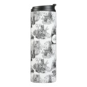 MINI SCHNAUZER Terrier Black Toile mit Individuell Thermosbecher (Nach links gedreht)