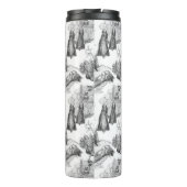 MINI SCHNAUZER Terrier Black Toile mit Individuell Thermosbecher (Rückseite)