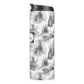 MINI SCHNAUZER Terrier Black Toile mit Individuell Thermosbecher (Nach rechts gedreht)