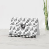 MINI SCHNAUZER Terrier Black Toile w/Customizing Dankeskarte (Rückseite)