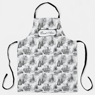 MINI SCHNAUZER Terrier Black Toile w/Customizing Schürze