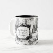 MINI SCHNAUZER Terrier Black Toile w/Customizing Zweifarbige Tasse (Vorderseite Links)