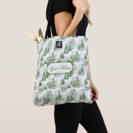 MINI SCHNAUZER Terrier Green Toile mit Individuell Tasche