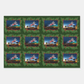 Mini Schnauzer Weihnachtswrapping Paper Geschenkpapier Set (Vorderseite 2)