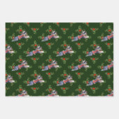 Mini Schnauzer Weihnachtswrapping Paper Geschenkpapier Set (Vorderseite 3)