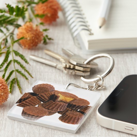 Mini-Schokolade + Peanut-Butter-Leckereien Schlüss Schlüsselanhänger (Vorderseite rechts)