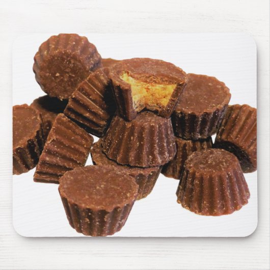 Mini-Schokolade und Erdnuss-Leckereien Mousepad (Vorne)
