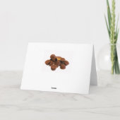 Mini-Schokolade- und Erdnussbutter-Leckereien Karte (Rückseite)