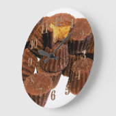 Mini-Schokolade- und Erdnussbutter-Leckereien, Wan Große Wanduhr (Winkel)